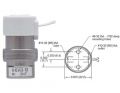 24 vdc, Oxygen Clean, 2-Way Electronic Valve, Normally-Closed, In-line, Wire Leads, M5