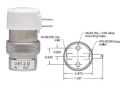 12vdc, Oxygen Clean, 2-Way Electronic Valve, Normally-Closed, In-line, Terminal Sades