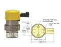 12 vdc, 3-Way Electronic Valve, Normally-Closed, In-line, Connector, M5
