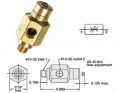 15° Needle Valves, #10-32, Screwdriver Slot