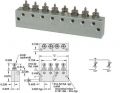 BNM-6N, 6-Station Block Needle Valve, Manifold, Adjustment Screwdriver Slot