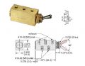 4-Way Toggle Valve, M5, NP Steel Toggle