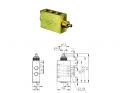 4-Way Plunger Actuated Spring Return Valve, 1/8\